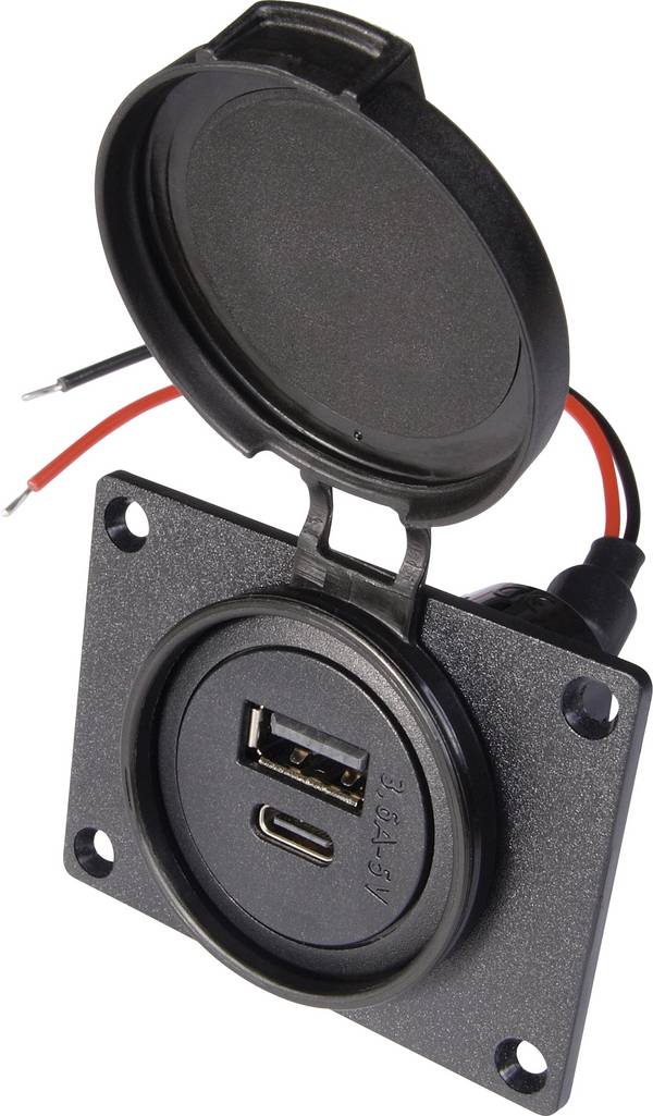 ProCar Napájanie: dvojitá zásuvka USB C / A Prúdová zaťažiteľnosť (max.)=3.6 A