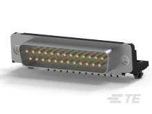 D-Sub konektor s 25 kolíkmi, často používaný pre sériové rozhrania v elektronike.