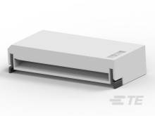 Elegantné biele elektronické zariadenie s úzkym, obdĺžnikovým dizajnom a čiernymi detailmi po stranách.