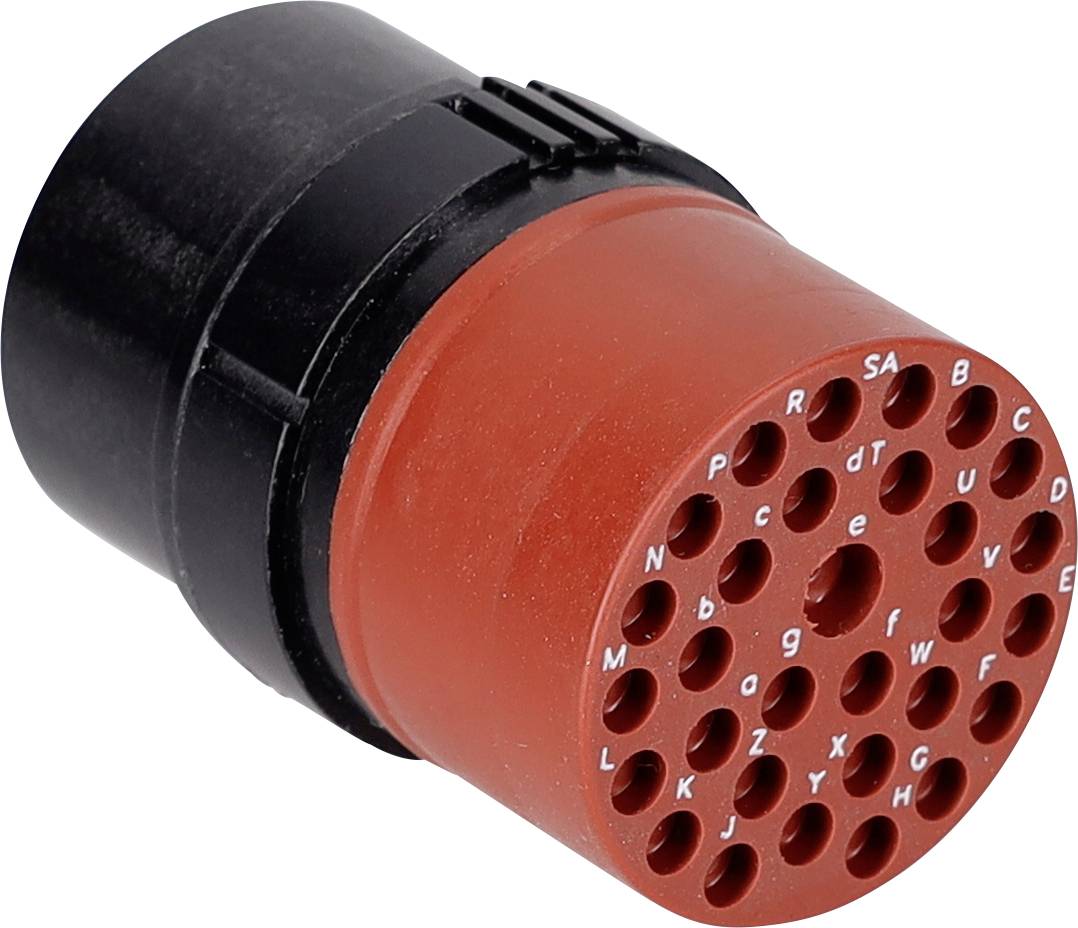Hlasový prekladač Langie LA-1 s červeným valcovitým reproduktorom, ktorý má na povrchu malé označené otvory pre výstup zvuku.