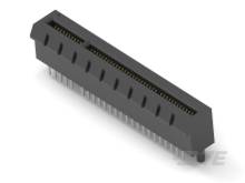 'Čierny PCIe konektor s viacerými kolíkmi pre rozšírenie počítačového hardvéru.'