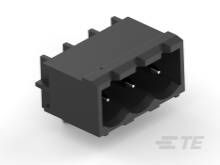 Čierny elektrický konektor s viacerými otvormi pre kolíky, v jednoduchom, funkčnom dizajne.