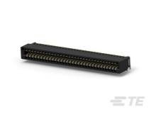 40-pinový priamy PCB konektor, ktorý sa používa pre elektronické prepojenia. Má zlaté kontakty pre lepšiu vodivosť.
