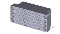 Obdĺžnikový sivý tehlovitý prvok s výstupkami na vrchu, podobný stavebnej súčiastke LEGO.