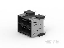 Čierna a strieborná elektronická súčiastka s viacerými pripojovacími bodmi, ktorá sa používa na integráciu do väčšieho systému.