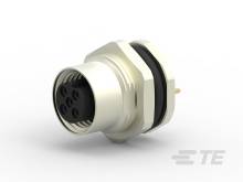 Konektor so 7 kolíkmi, s kovovým krytom a veľkým šesťhranným pripojením, vhodný pre priemyselné aplikácie.