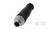 Čierny 5-pinový kabelový konektor, vhodný pre audio a video pripojenia, pred bielym pozadím.