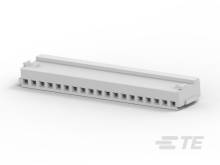 Biele zariadenie s viacerými portami, pravdepodobne sieťový patch panel, v jednoduchom, minimalistickom stvárnení.