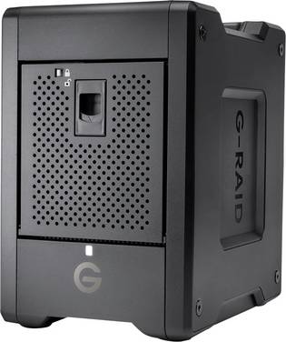 SanDisk Professional G-Raid Shuttle 4 24 TB externý pevný disk 8,9 cm (3,5")  USB 3.1 (Gen 2), Thunderbolt 3 čierna SDPH34H-024T-MBAAB
