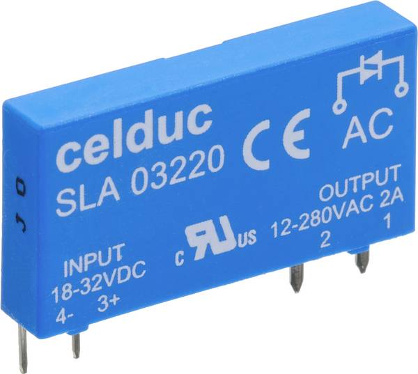 Celduc polovodičové relé  SLD03210 2.5 A Spínacie napätie (max.): 60 V/AC, 60 V/DC  1 ks