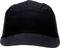 Čierna čiapka zobrazená spredu, bez viditeľných log alebo vzorov.