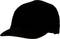 Čierna šiltovka bez viditeľných log alebo vzorov, s zahnutým šiltom.