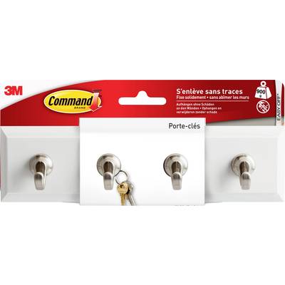 3M Panel klávesov Command ™ (d x š x v) 203 x 52 x 38 mm biela, kov Množstvo: 1 ks