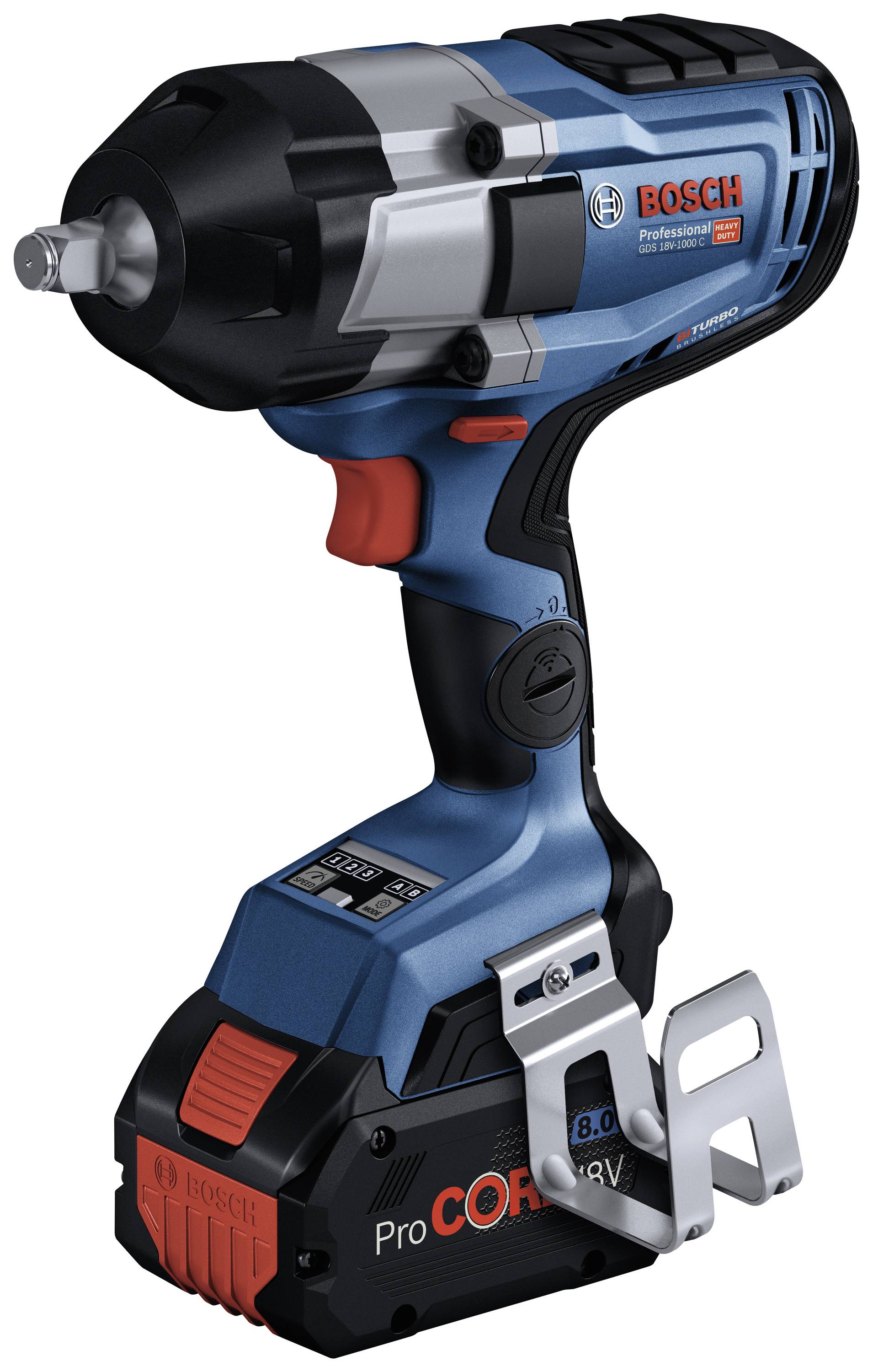 Bosch Professional GDS 18V-1000 C 06019J8000 Mutterdragare batteri 1000 Nm 18 V Antal batterier som ingår 0 Li-Ion exkl. batteri/laddare, Utan laddare