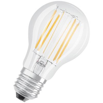 Jasná žiarovka so viditeľnými vláknami, ktorá pôsobí moderne a energeticky úsporne. Vhodná pre jasné, teplé osvetlenie.