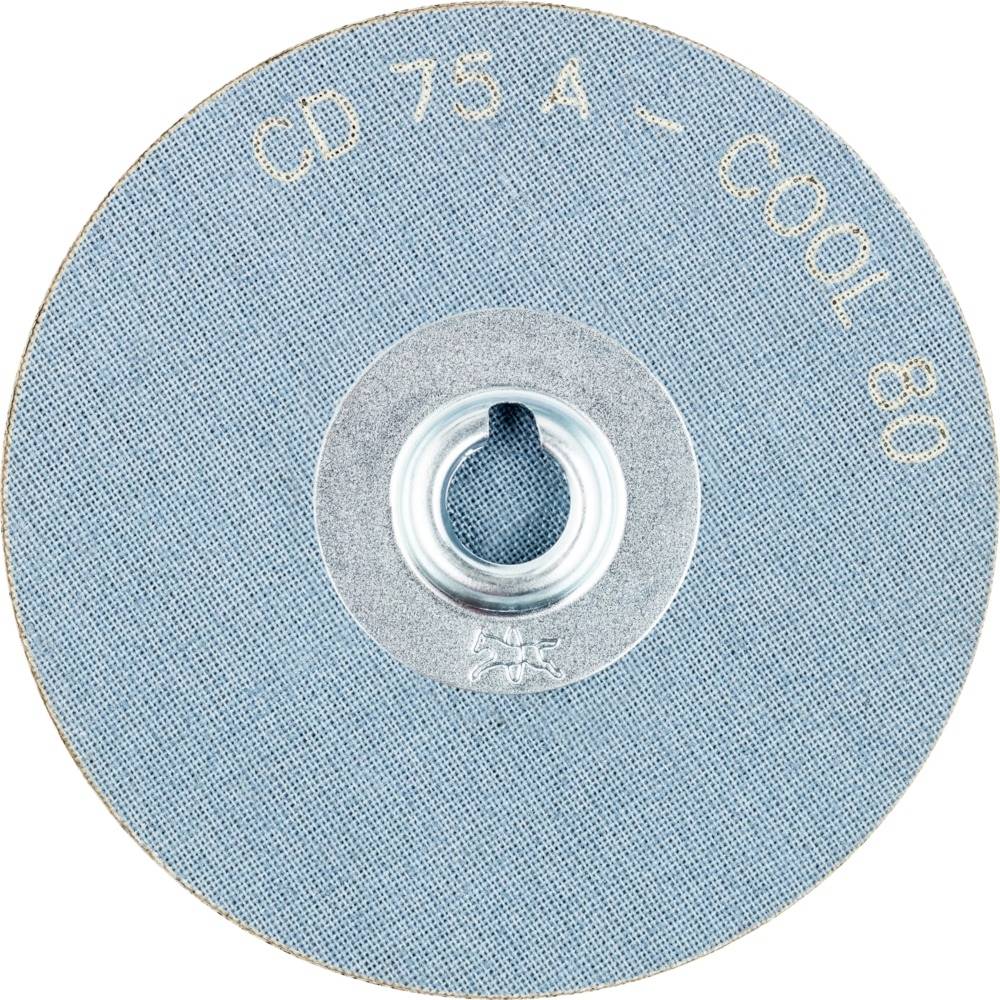 Brúsny kotúč CD 75 A COOL 80, modrý, kruhový s kovovým stredom, vhodný pre brúsne aplikácie, mimoriadne trvanlivý.