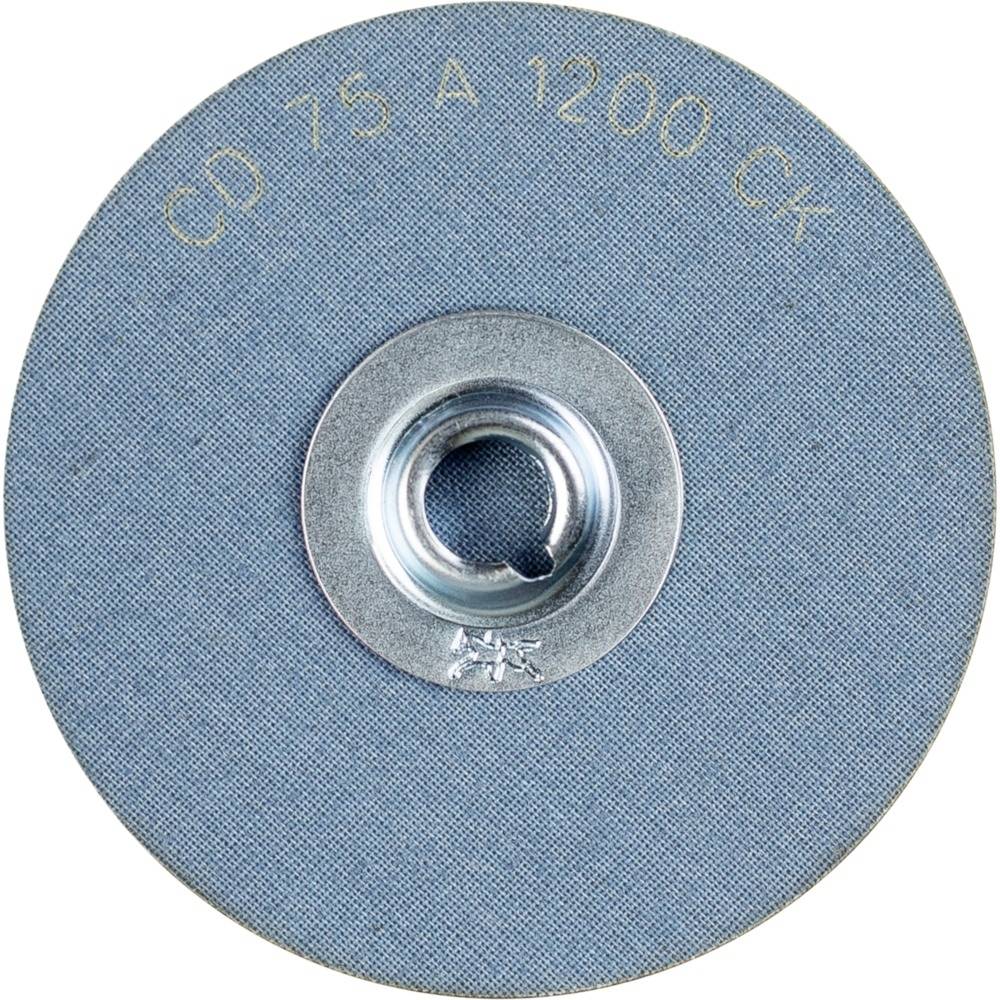 CD 75 A 1200 CK Rezná kotúč na kov, brúsny kotúč s kovovým otvorom uprostred, modrý povrch, vhodný na opracovanie kovu.