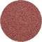 Guľatý, červený brúsny kotúč s drsnou textúrou. Používa sa na brúsenie povrchov v remeselníckych alebo priemyselných aplikáciách.