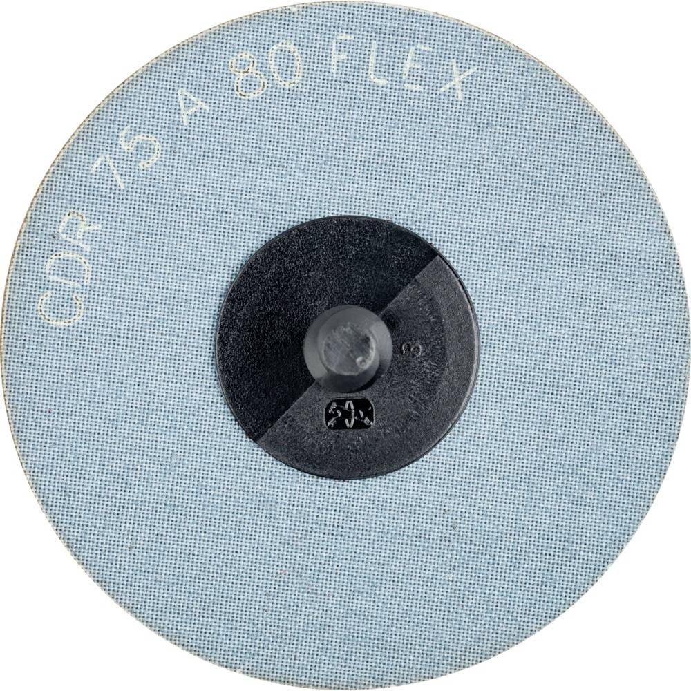 Modrý brúsny kotúč s nápisom 'CDR 75 A 80 FLEX' bielym písmom.