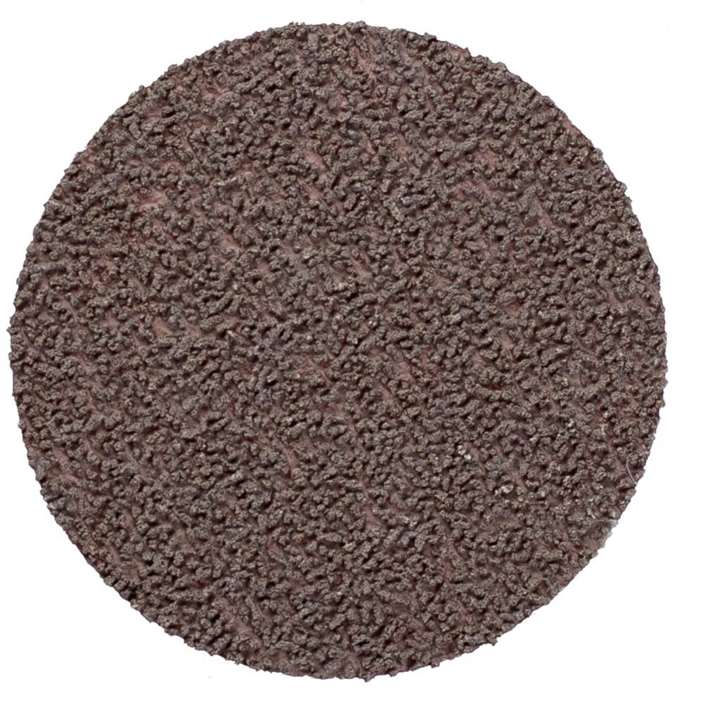 Okrúhly brúsny kotúč s hrubou hnedou textúrou.