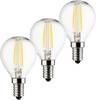 Müller-Licht 400293 LED En.trieda 2021 E (A - G) E14 kvapkový tvar 4 W = 40 W teplá biela 3 ks