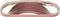 Hnedý pás brúsneho papiera uložený do oblúka, pohľad z boku. Obdĺžnikové brúsne pásy z hrubého materiálu určené pre brúsne stroje.