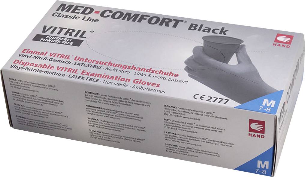 Leipold Doehle 14684-XL Wegwerphandschoen 100 stuk(s) Nitril, Vinyl Maat (handschoen): 10, XL afbeelding