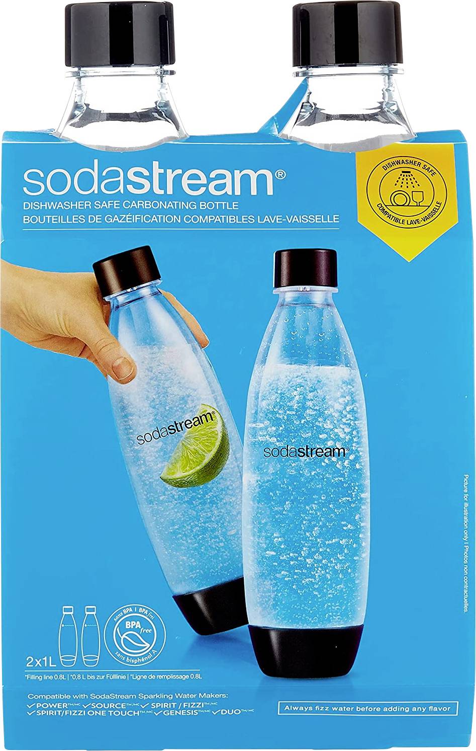 Sodastream PET fľaša  Duo Twinpack Fuse 1l DWS-0