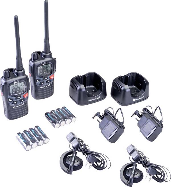 Midland G9 Pro 2er Kofferset C1385.04 PMR rádiostanica/vysielačka sada 2 ks