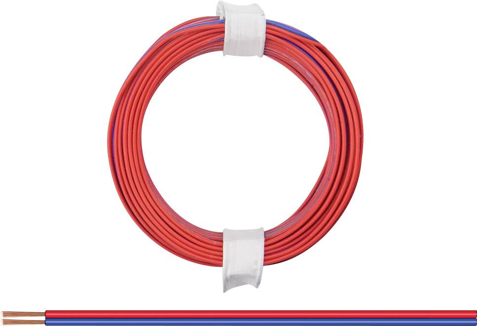 Donau Elektronik 114-02 Cavo per cablaggi 2 x 0.08 mm² Rosso - Blu 5 m