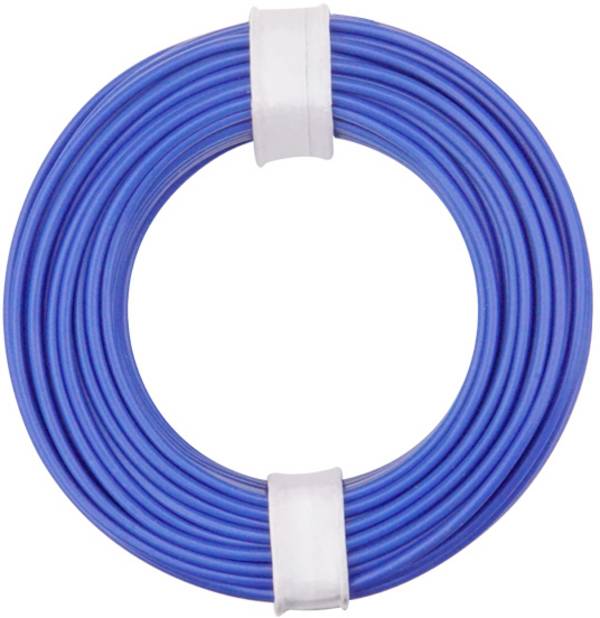 Donau Elektronik 125-012 opletenie / lanko, 1 x 0.25 mm², modrá, 10 m