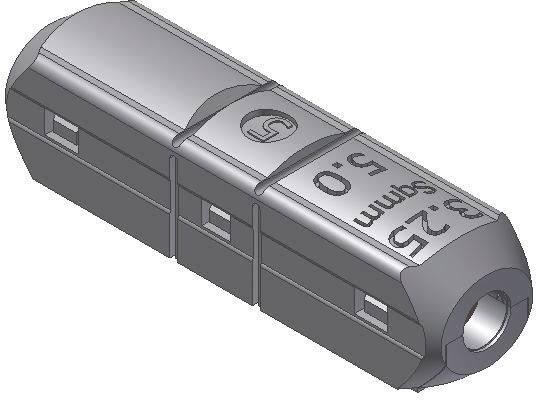 Donau Elektronik HD05 HD05 Morsetto passante flessibile: 0.20-0.50 mm² rigido: 0.20-0.50 mm² 1 pz. Grigio