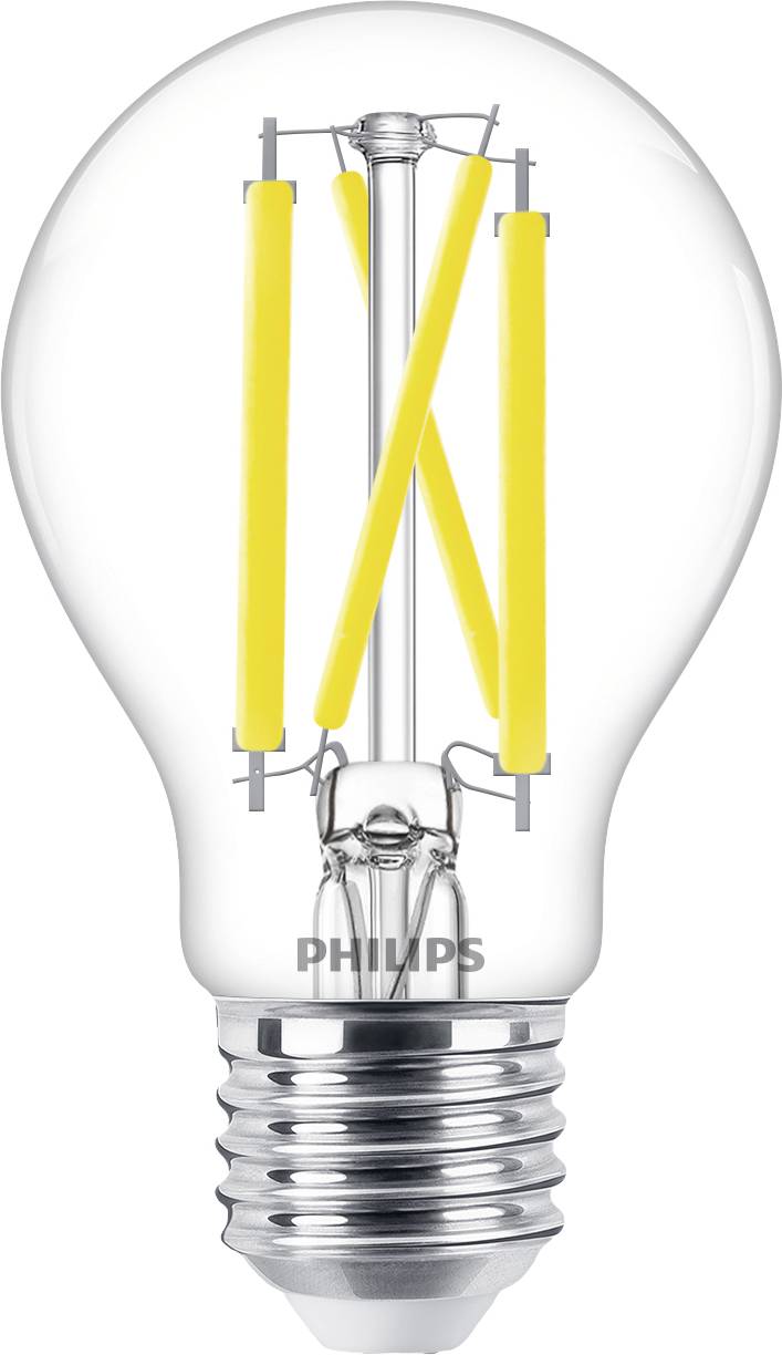 Philips LED 77751700 LED CEE D (A - G) E27 forme de poire 10.5 W = 100 W blanc neutre (Ø x L) 6 cm x 10.4 cm 1 pc(s) 7