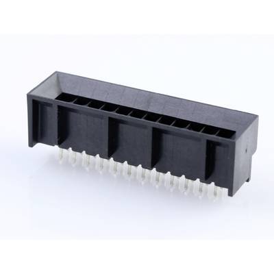 Čierny 24-pinový elektrický konektor ukazuje svoje kovové kolíky na reflexnej ploche.