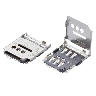 Molex Slot pre SIM kartu Počet pólov 6 Raster (rozteč): 2.54 mm 788000001 1200 ks Tape on Full reel