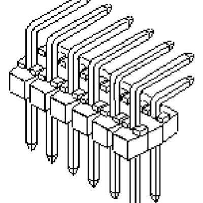 Molex pinová lišta (štandardná) Počet riadkov: 2 901220764 1 ks Tray