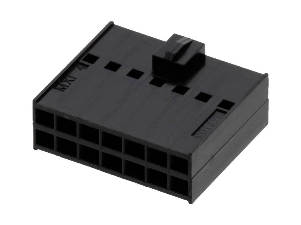 Molex zásuvkové púzdro na kábel Počet pólov 14 Raster (rozteč): 2.54 mm 901420014 1 ks Bag