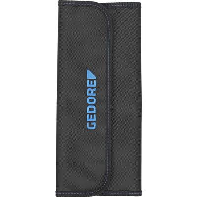 Čierne púzdro na náradie s modrým nápisom 'GEDORE'.