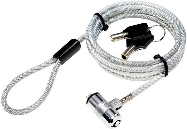 LogiLink káblový zámok pre notebooky, kódový zámok s kľúčom vr. 2 kľúčov 15 mm NBS009