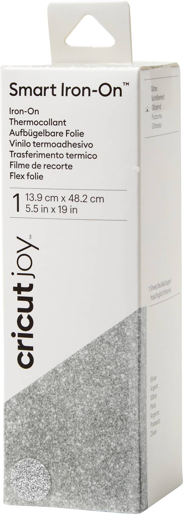 <br>  Cricut<br>  JOY SMRTIO GLITTER<br>  fólie<br>  Šírka rezu 13.9 cm<br>  strieborná<br>