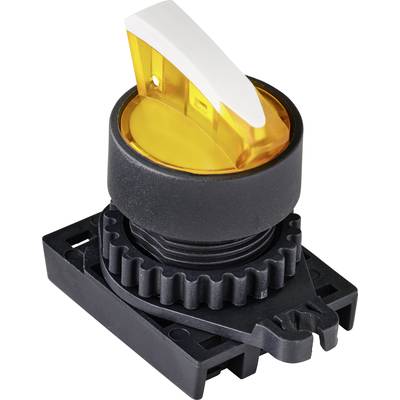 TRU COMPONENTS S2SRN-L3AY prepínač otočný prepínač žltá 1 x 90 ° 1 ks