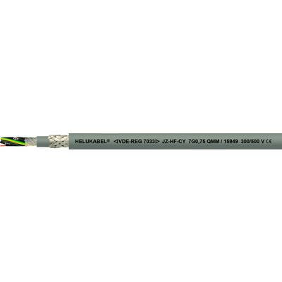 Kábel s nápisom 'HELU KABEL (0VDE REG 7030) 1x 4G 5C 70T 0.7/1 kV 1:500 1000V' a farebným označením.