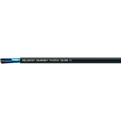 Kábel s modrým obalom, vnútri viditeľné medené drôty. Tlačený nápis: 'HELUKABEL® 1x185/80kV Pd/PC/WC QS 100 ≤'.