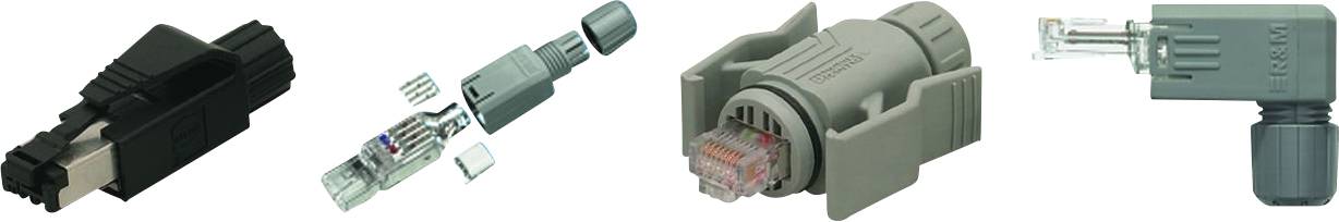 HELU RJ45-connector 802920 Stekker, recht Aantal polen (sensoren) 8P8C Grijs 1 stuk(s)