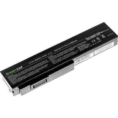 Čierny lítiovo-iónový akumulátor s nápisom 'Green Cell', napätie 11,1V, kapacita 4400mAh.