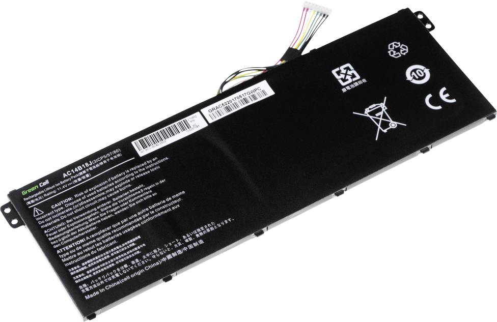 Green Cell AC14B13J AC14B13K AC14B18J AC52 Laptopaccu 11.4 V 2100 mAh Acer