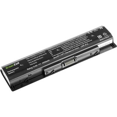 Dobíjateľná batéria do notebooku so značkou 'Green Cell'. Kapacita: 4400mAh, napätie: 10,8V. Krajina pôvodu: Čína.