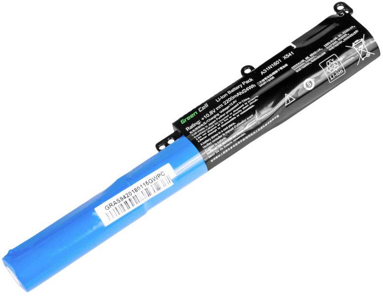 Batteria per notebook Green Cell A31N1601 A31LP4Q 10.8 V 2200 mAh Asus