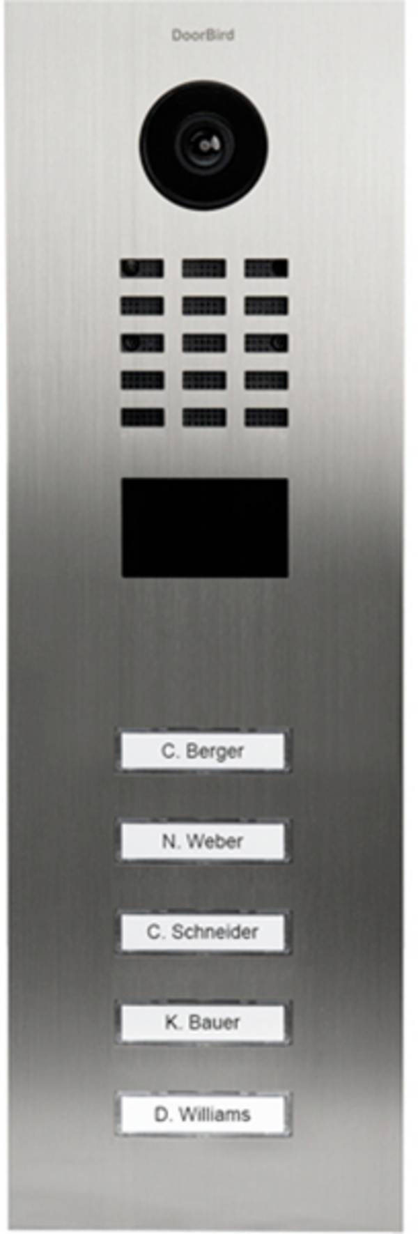 DoorBird D2105V LAN domové IP / video telefón vonkajšia jednotka, nerezová oceľ V4A (brúsená), 423870802