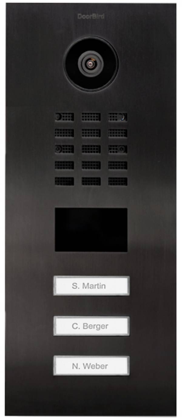 DoorBird D2103V LAN domové IP / video telefón vonkajšia jednotka, nerezová oceľ V2A (brúsená), Titánový vzhľad, 423870758